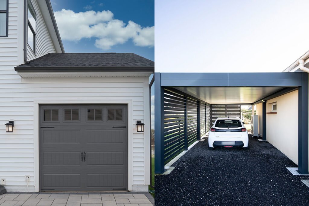 auto in un garage moderno e attrezzato