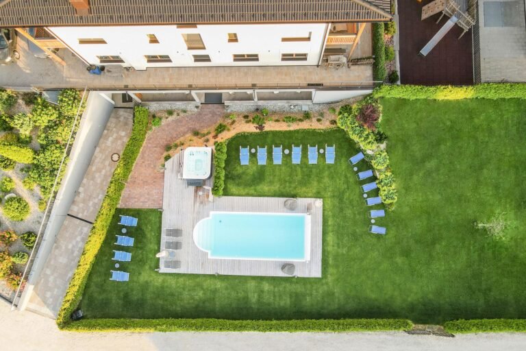 bb con vista su un parco verde