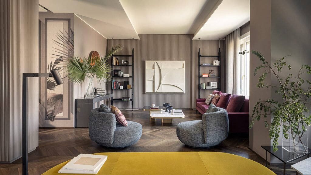 interno accogliente di una casa milanese