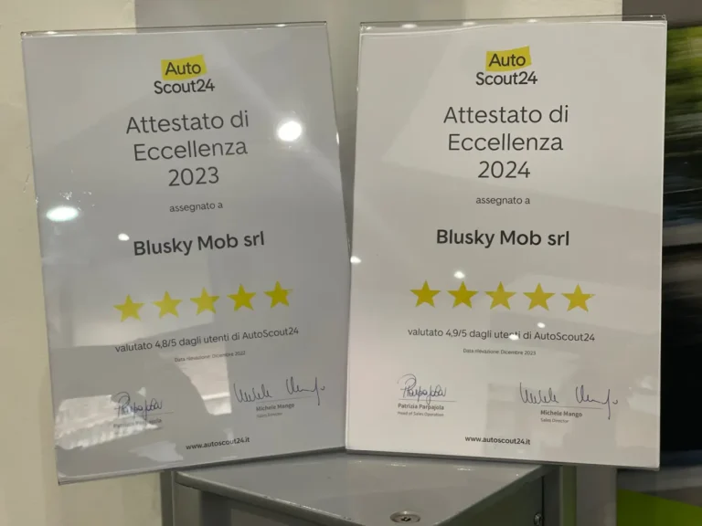 logo aziendale di blusky mob srl