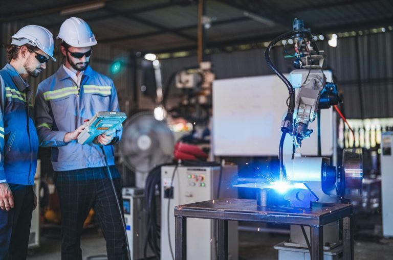 macchinari industriali in un ambiente di lavoro