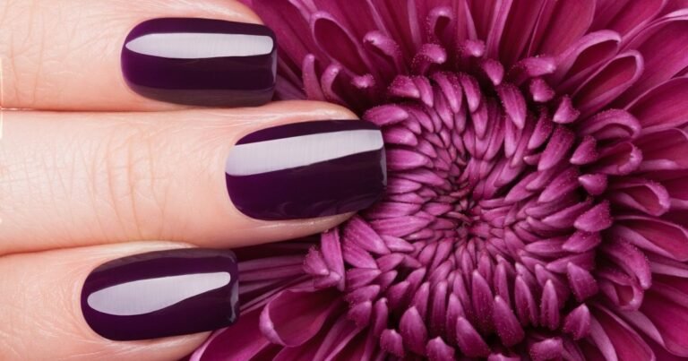 mani curate con smalto brillante a roma