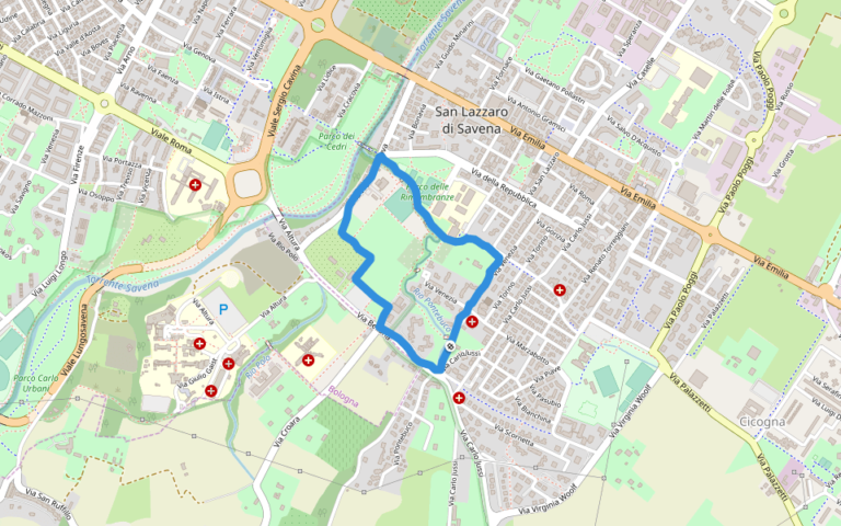 mappa del cash and carry a san lazzaro