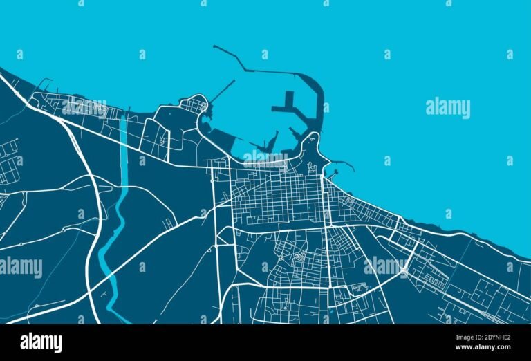 mappa stilizzata della zona di bari