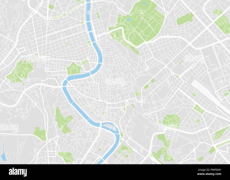 mappa stilizzata delle filiali a roma