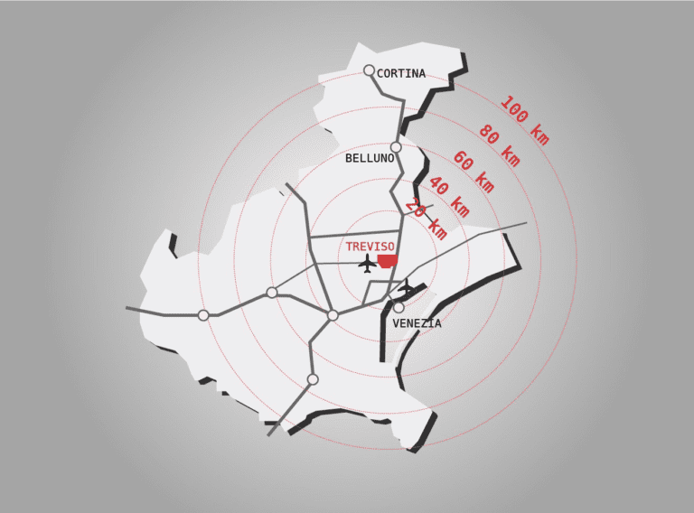 mappa stilizzata di abano terme