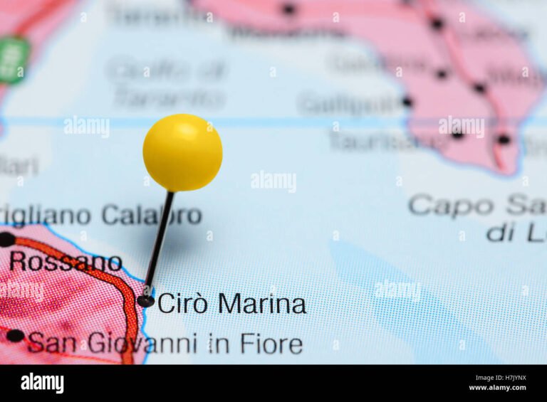 mappa stilizzata di ciro marina