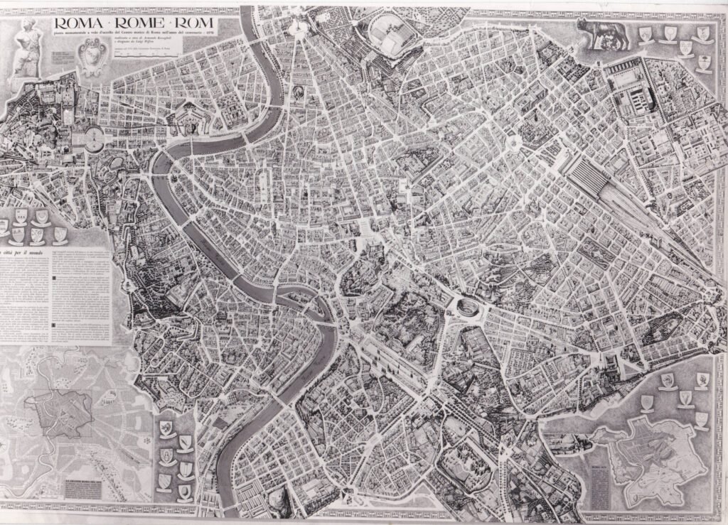 mappa stilizzata di san paolo roma