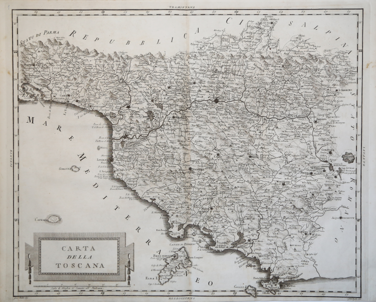 mappa storica della toscana e mantova