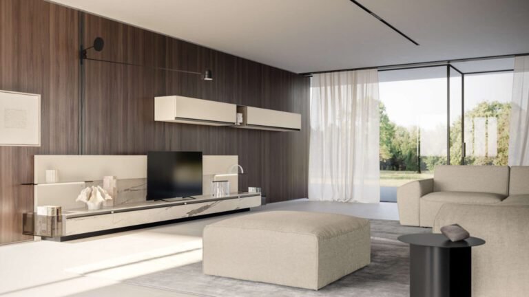 mobili moderni in un ambiente accogliente