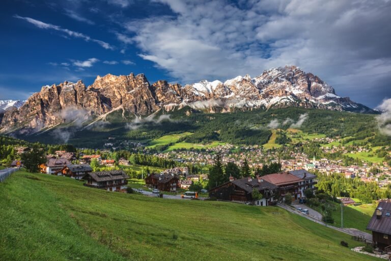 panorama delle montagne di cortina dampezzo