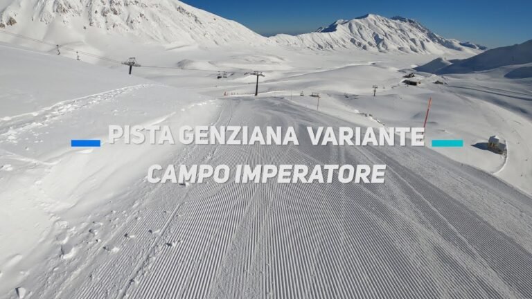 pista da sci panoramica sul gran sasso
