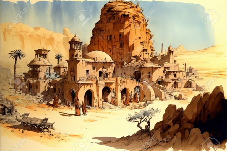 rappresentazione artistica di unantica citta