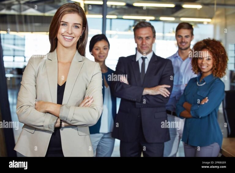 ritratto di un team di professionisti al lavoro