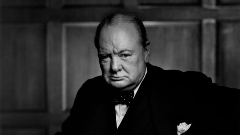 ritratto iconico di winston churchill