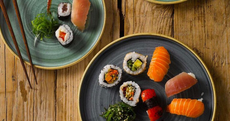 Dove trovare il miglior sushi a Roma nel quartiere Parioli 22 sushi artistico su un piatto elegante 1