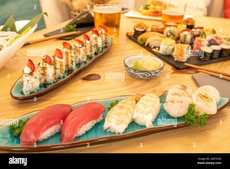 Dove trovare il miglior sushi a San Donà di Piave 6 sushi assortito su un piatto elegante