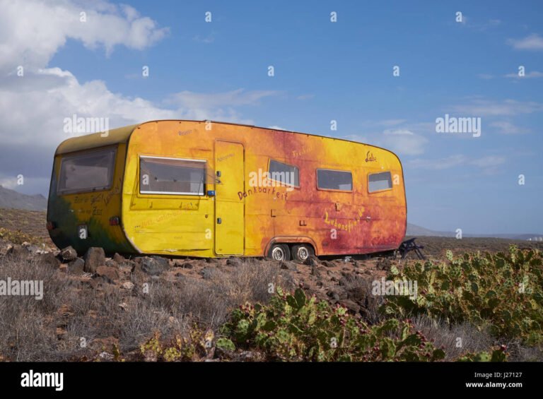 Cosa offre Road Mama a Roma per i viaggiatori e gli avventurieri 45 un camper colorato in un paesaggio romano