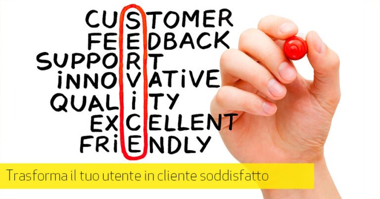 un cliente soddisfatto che riceve assistenza
