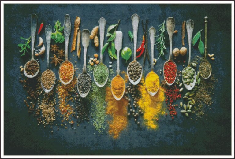 un collage di spezie e ingredienti globali