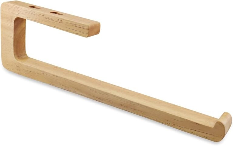 un elegante porta carta cucina in legno