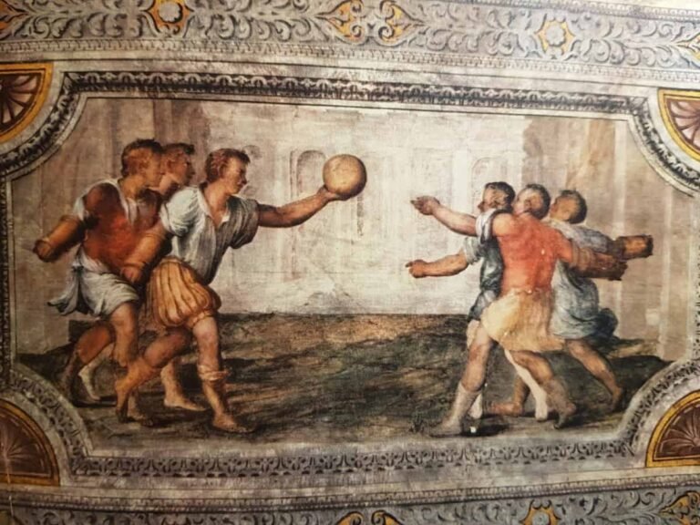 un gruppo di artisti medievali in azione