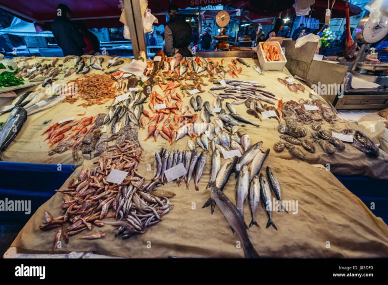 un mappa del mercato del pesce a pisa