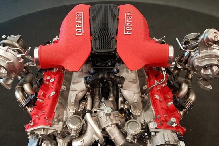 un motore di alta qualita in esposizione