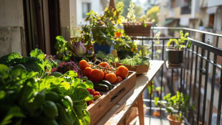 un orto rigoglioso con piante e verdure