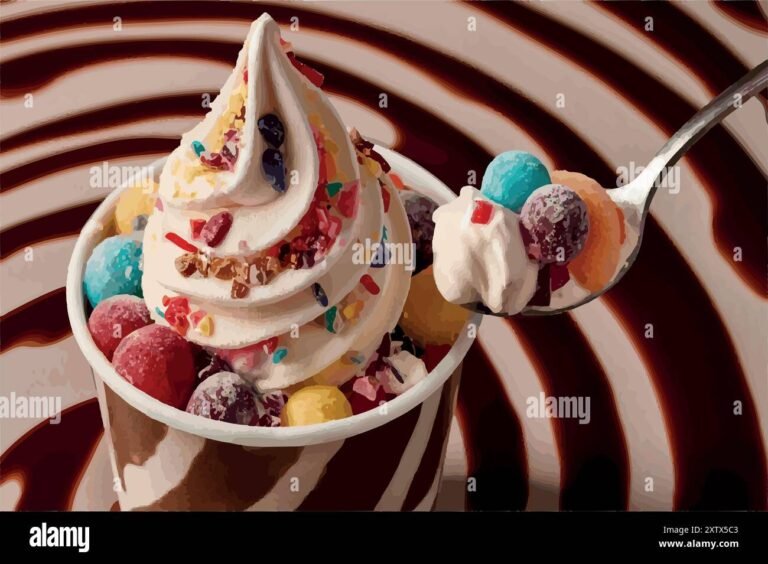 una coppa di mcflurry con vari gusti