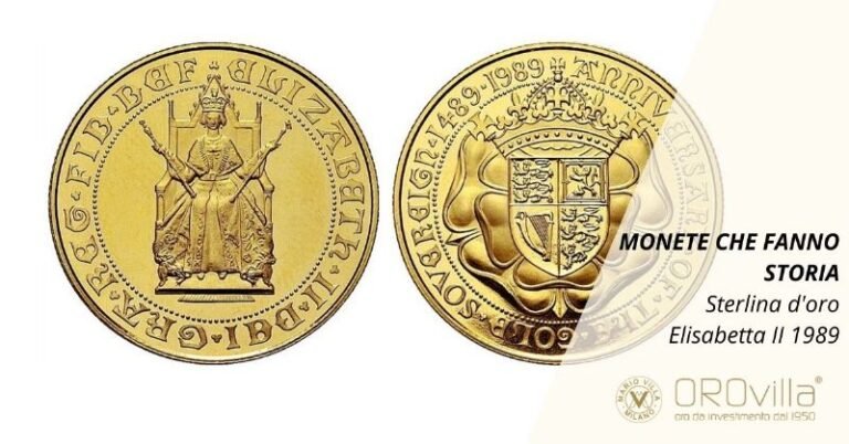 una moneta doro con dettaglio storico