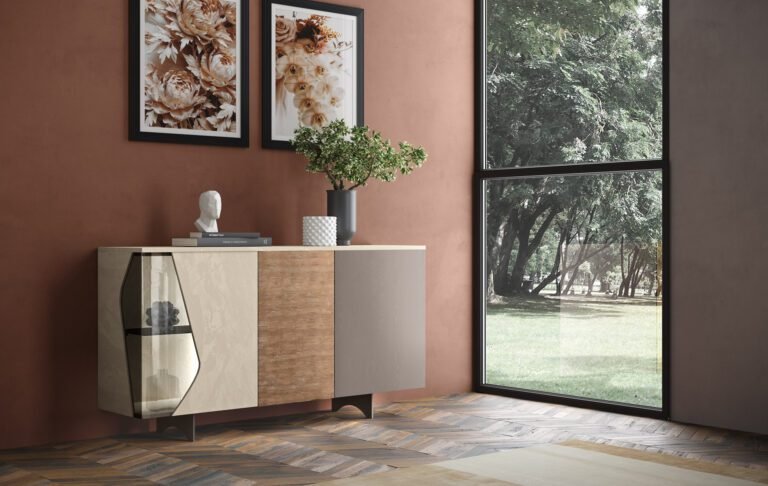 unaccogliente casa con accessori moderni