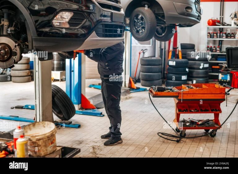 unimmagine di unofficina fiat moderna