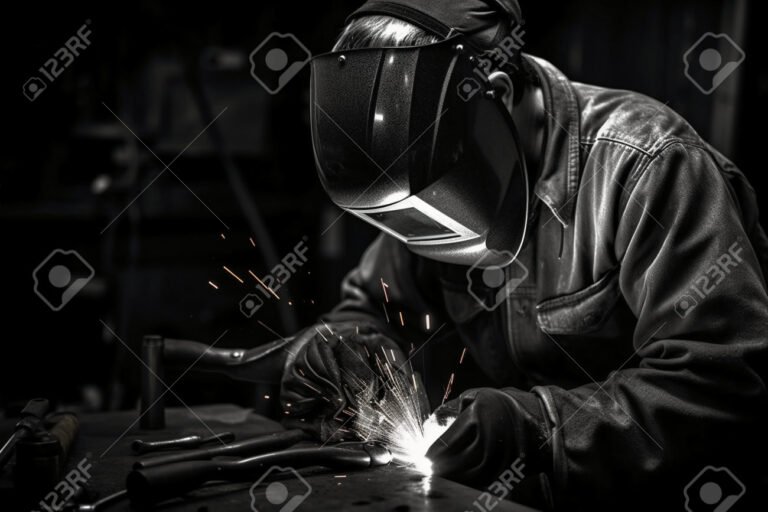 Cosa offre Dal Co Inox Srl nel settore della lavorazione dell'acciaio 37 unoperaio che salda acciaio in unofficina