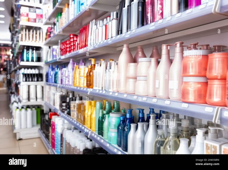 Dove trovare i migliori DM a Milano per prodotti di bellezza 29 vetrina colorata di prodotti di bellezza