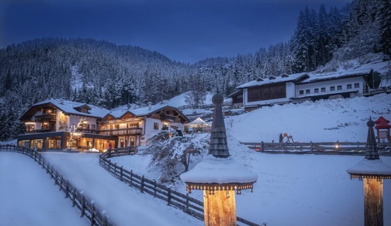 vista panoramica del maso fior di bosco