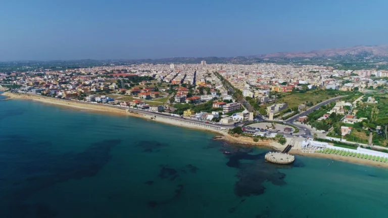 vista panoramica del paesaggio di avola