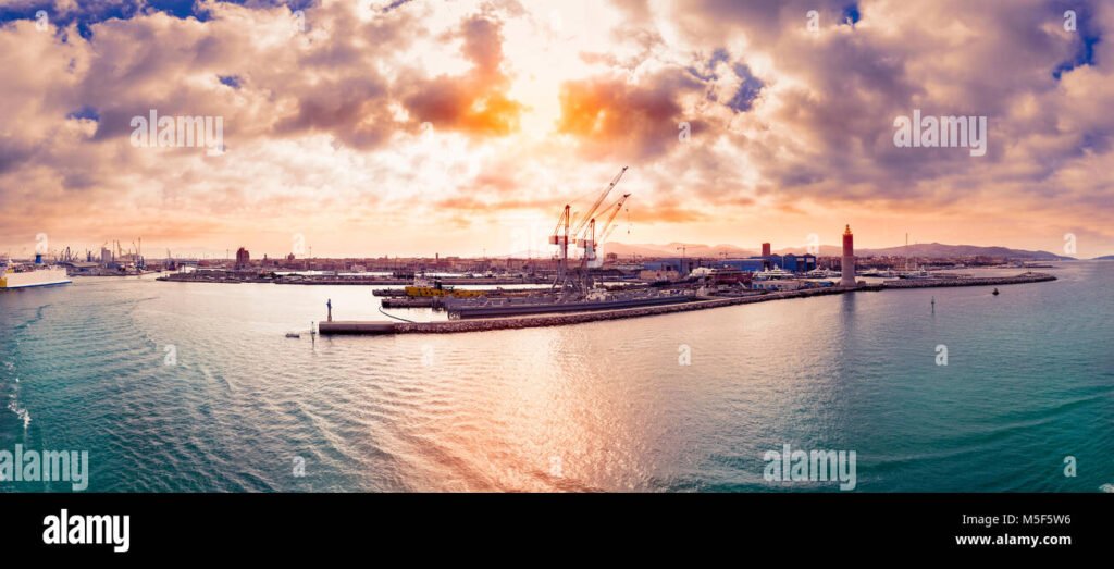 vista panoramica del porto di livorno 1