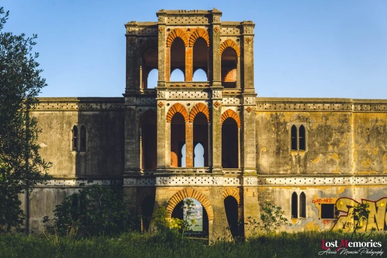 vista panoramica della villa rosa antica