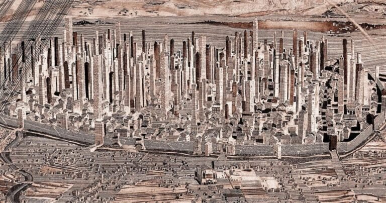 vista panoramica di bologna con torri storiche