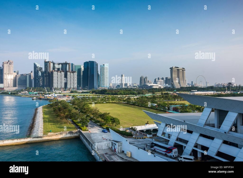vista panoramica di una citta moderna